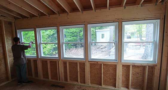 New construction home addition built by LaVorgna's Construction