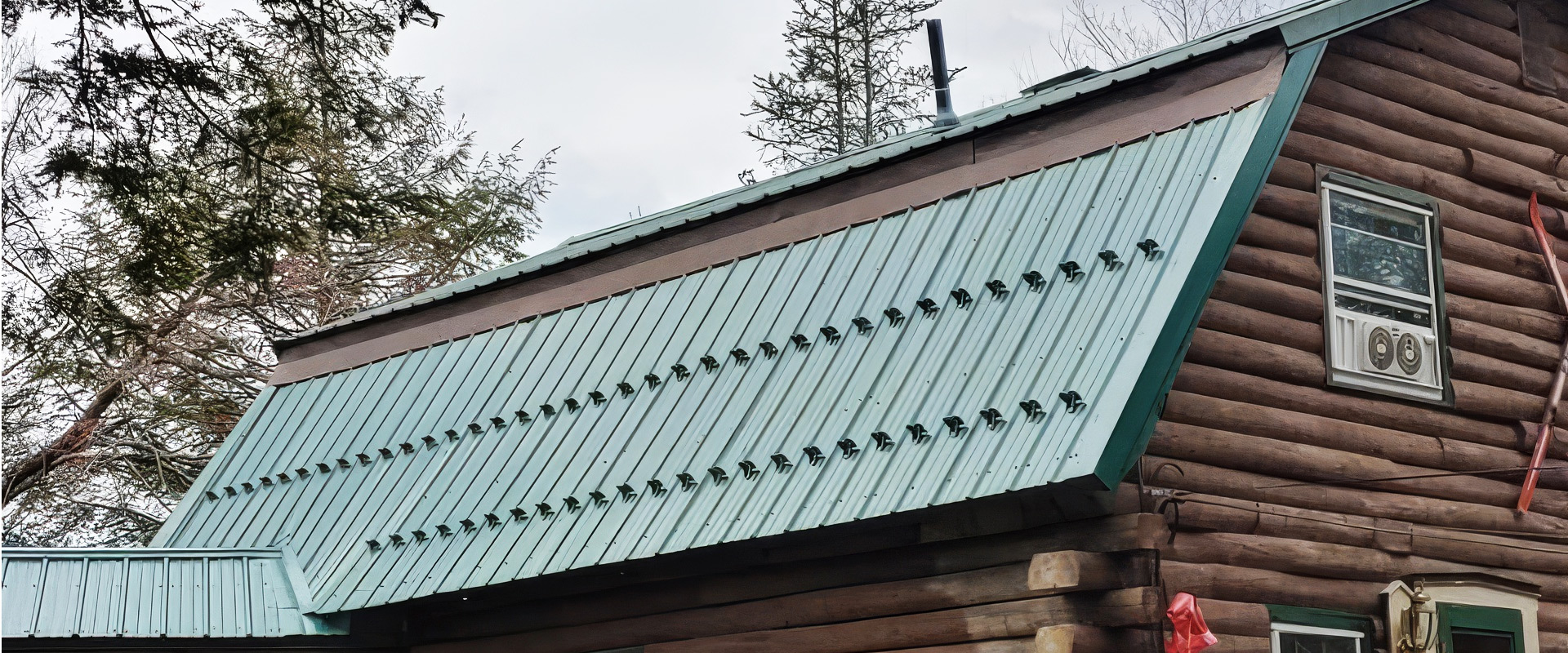 Standing seam snow belt metal roof installation