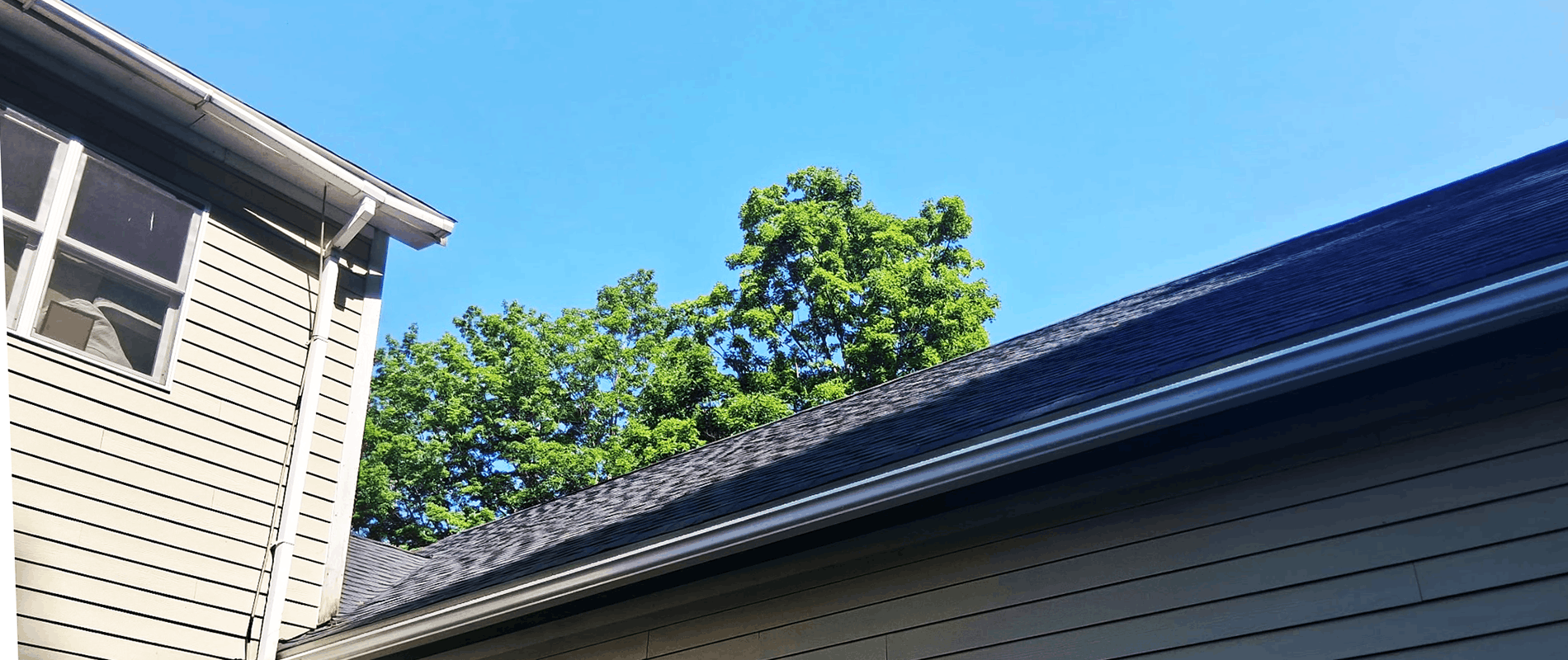 Seamless gutter replacement by LaVorgna's Construction